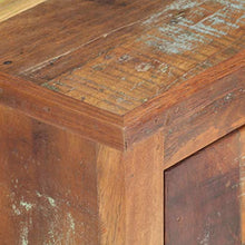 Tidyard Comodino Decorato con Buddha 40x30x50 cm in Legno di Recupero,per Soggioro, Camera da Letto, Industriale,Comodino Camera da Letto