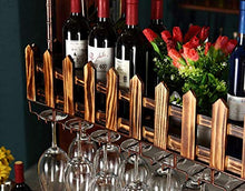 YWYW Portabicchiere in Stile Europeo Porta Bicchiere da Vino Portabicchiere Bar Appendi a Testa in Giù Porta Bicchiere da Vino a Testa in Giù (Dimensioni: 80 * 20 cm)