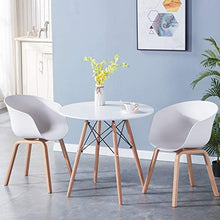 Uderkiny Set di 4 sedie in Stile Nordico, Sedia da Pranzo in Stile Medievale con braccioli e Gambe in Metallo, Adatta per Soggiorno, Cucina e Ufficio, Dimensioni: 78 * 55 * 48 cm (Bianco-4)