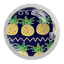 Maniglie per cassetti Manopole per cassetti Manopole rotonde Confezione da 4 per armadietto, cassetti, cassettiere, cassettiere ecc. ananas