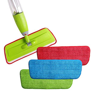 SSAYY Mop 3 Pezzi/Set Panno in Fibra Spray Mop Pulizia del Pavimento Panno Incolla Il Mop Sostituire Panno Pulizia Domestica Mop Accessori,A