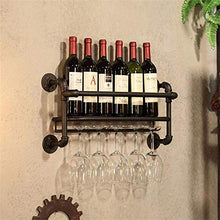 LHQ-HQ Creativo Wine Rack Bottiglia di Vino Rack Permanente Armadio Vintage Champagne mensola del Supporto Metallo Ferro Tubo Acqua Tazza di Disegno