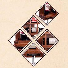 PZW Cremagliera Del Vino Semplice e Creativa Portabottiglie in Legno Massello Stile Semplice Appeso a Parete Portabottiglie per Vino Decorazione Bar Caffetteria
