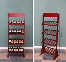 PZW Portabottiglie Semplice e Creativo, Portabottiglie in Legno Massello Portabottiglie, Portabottiglie per Vino Rosso da Pavimento Espositore, 24 Bottiglie Di Grande Capacità in Piedi Dimensioni Por