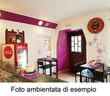 yelloo Set 2 SGABELLI Angolo Bar ARREDO SEDIE Cucina Salotto Colore Nero MOD. LIGNANO