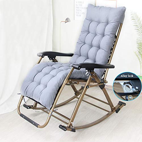 WUTONG Rilassati Poltrona pigra Sedia a Dondolo, Giardino Soggiorno Balcone Camera da Letto Sala da tè Studio Poltrona reclinabile Design della Sedia Sonno Confortevole