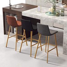 GYPPG Home Dcor Mobili - Sgabelli Bar bancone - Seggiolone Cucina per la Colazione - Sedile Pub in Ecopelle - Blu