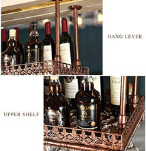 Dongyd Unità Bar scaffali galleggiante Parete Wine Rack, attaccatura del supporto Bicchiere da vino, Mensola cremagliera dell'organizzatore di immagazzinaggio, Rustico Holder Vino, industriali Home Ar