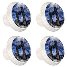 Tower Bridge 4 PCS Pomelli per Porta, Pomolo per Mobile, Pomelli per Mobili con Viti, Maniglia per Armadietto, Pomelli per Porta, Pomelli per Cassetti per Porta, Armadio, Cassetto e Credenza