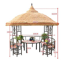 HLZY Gazebo da Giardino Gazebo for Patios con scrivania, Backyard Gazebo del baldacchino Esterna Padiglione Garden Courtyard Canopy, for Patio Giardino Bar a Bordo Tettoia da Esterno