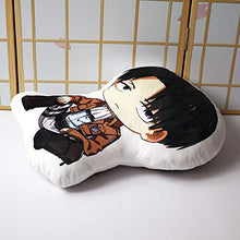 XKMY Attack on Titan cuscino giocattolo Anime Levi Ackerman breve peluche farcito bambola doppio lato federa 48 cm per regalo cuscino