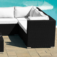 Bagno Italia Divano Salotto polyrattan 8 posti Tavolo Poltrona Rattan Set Giardino Esterno Cuscini Piscina I