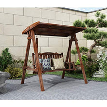 DGHJK Sedia da Giardino in Legno Altalena con Supporto Sedia da Esterno per Esterni Mobili da Esterno Sedia a Dondolo da Esterno Panca Adatta per Patio, Giardino, Bordo Piscina, Balcone