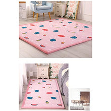 JUANstore Materasso Futon Futon Materasso Topper Tatami Tappeto in Velluto Soft Coral Tappetino Yoga per Bambini (Rosa),Blu,150 * 200cm