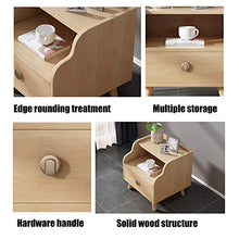 MEFKY Comodino in Legno Comodino Durevole della Camera Letto Armadio Laterale Moderno Color Legno Comodino Cassetto con 1 Cassetto Portaoggetti