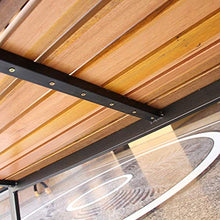 Outdoor furniture Panchina da Giardino panchina da Esterno, 150X58X80CM panchina per Il Tempo Libero con Struttura in Metallo da Cortile, Semplice Sedia da caffè in ghisa con Schienale