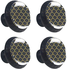 Coda a sirena glitterata Pomelli per Porta Set di 4 Pomelli per Mobili Manopole per Cassetti Cucina Armadio Vetro