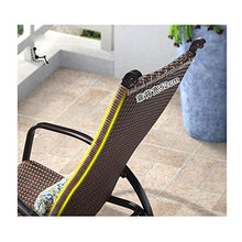 XinQing-Sedia a Dondolo PE in Rattan Sedia a Dondolo per Adulti per Adulti Camera da Letto Anziani Soggiorno Giardino Cortile Cortile Launa per Il Tempo Libero Sedia 100x96x52cm