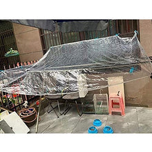 SHIJINHAO Telo Impermeabile Esterno,Tarpa Impermeabile Trasparente Con Occhielli, Materiale In PVC Pieghevole All'aperto Tarpa Antivento Impermeabile For Copertura In Barca E Piante Da Giardino, 27 Ta