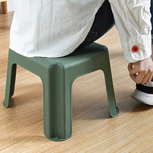 Niduo Bear Sgabello di plastica Sgabello impilabile Scarpa Sgabello, Sgabello per la casa Sgabello Domestico Sgabello Rettangolare per Ufficio/Asilo/da Cucina/Cucina 2 pz,Giallo