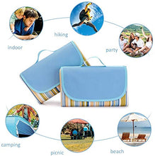 STKASE® Coperta Telo Picnic Impermeabile Grande Pieghevole Portable Tre Strati Picnic Stuoie per Spiaggia Campeggio Giardino,Travelling, Family Concerts,Camping,Hiking Waterproof Sandproof,195*200CM