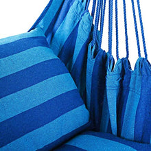 VSander Hanging Corda Hammock Chair Seat Swing con Due Cuscini, Grossa Fune Brasiliano Cotone Amaca Portico Sedia for La Casa, Giardino, Patio, Veranda, Interno, Esterno, capacità Peso 260 Libbre