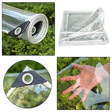 Telo impermeabile resistente, telo trasparente con occhielli bordi rinforzati Tende trasparenti per lati pergola, mobili da giardino, balcone all'aperto, bicicletta per auto da moto ( Size : 2.4×5m )