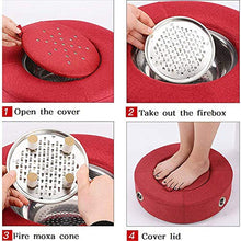 NXX Cuscino Sgabello Moxibustione Futon Moxibustion Massaggiatore Moxibustione Sgabello Terapia Cuscino Futon Moxa Sgabello per Casa Salone di Bellezza Terapia Futon Rilassamento del Corpo,Rosso