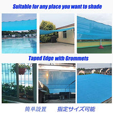 HLMBQ Rete Ombreggiante Telo Ombra Azzurro 2x1m,Frangisole Frangivista Resistente ai Raggi UV Tessuto Telone Ombreggiante Giardino recinzioni coperture