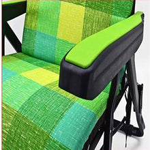 okaffarefatto zimbardi costanza Sedia a Sdraio Relax Ponza Bicolore Verde con Cuscino Imbottito Made in Italy