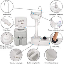 HIMFL - Cisterna per lavabo con lavabo integrato, capacità 17 l, capacità di acqua 17 l
