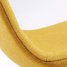 Kave Home – Sgabello da bar Nolite senape 75 cm con schienale e gambe in acciaio effetto legno