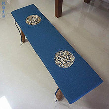 Cuscini per sedie da pranzo rettangolari addensati, cuscino per sedile lungo patio, cuscino per panca antiscivolo con lacci, cuscino per divano per interni esterni U 30x120 cm