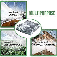 LSXIAO Trasparente Telone, Balcone Cortina Antipioggia, Copertura in PVC Resistente, Completamente Impermeabile Orlo in Corda di Nylon con Occhiello per Terrazze, Mobili da Giardino