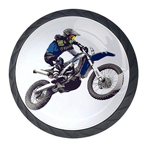 Wetia Motociclista per la Cucina di casa Armadio Armadio Armadio Nero 3,5 x 2,8 cm