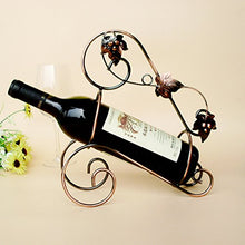 Ferro vino rack wine cooler filo d'epoca ornamenti artigianali cremagliera del vino decorazione della casa di moda creativa