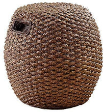 HFM Sedia a Bordo Piscina, sedute in Rattan Patio, Pouf in Vimini da Esterno, poggiapiedi da Patio, poggiapiedi e Pouf Piccoli, Sedia da Giardino, mobili da Balcone,E