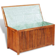 vidaXL Massello di Acacia Cassapanca da Esterno 117x50x58 cm Panca Contenitore