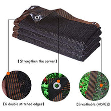 Rete Ombreggiante Nera, Per Copertura Vegetale/fiori Per Serre/ Terrazza Esterna/posto Auto Coperto/piscina, Protezione Solare HDPE Tessuto Ombreggiante,con Occhielli /Protezione Raggi UV 50% ~ 60%