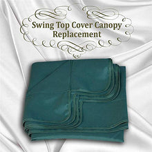 Swing Canopy Replacement Copertura superiore impermeabile per Outdoor Garden Patio Porch Yard 164 114 15 cm verde