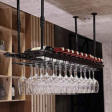 Scaffale per Bicchieri da Vino Durevole Scaffale per Vino Moderno in Metallo Portabottiglie per Vino Scaffale per Vino - Portabottiglie da Appendere, Porta Calice, Cucina di casa e Decorazione Bar-