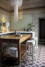 Kartell Charles Ghost Sgabello Large, H. 75 cm, Set da 2, Policarbonato Trasparente o colorato in Massa, Cristallo, H. 75