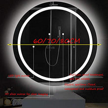 Specchio, Specchio da Bagno retroilluminato con Luce LED, Specchio cosmetico Illuminato, Rotondo, Camera da Letto/Soggiorno