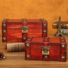 Oumefar Organizzatore di Gioielli Scatola di immagazzinaggio retrò Scatola di immagazzinaggio di Gioielli in Legno Scatola di immagazzinaggio per Feste di Compleanno Decorazione di Nozze(S)