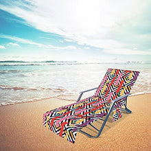 KUNMEI Coperchio Reclinabile da Spiaggia, Piscina Antiscivolo Sun Lounget Cover per Spiagge/Giardino Hotel, Picnic Copertura dello Schienale con Sdraio con Tasche A Deposito Laterali (Senza Sedia)