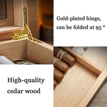 Accessori e umidificatori per sigari Scatola per Sigari Portatile Scatola per Sigari Idratante Scatola per Sigari Semplice da Viaggio All'aperto Humidor per Sigari Visivo Set Regalo per Sigari