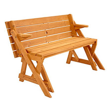 Tavolo da Picnic Pieghevole e Panca - Divanetto Convertibile in Tavolo Trasformabile 2-in-1 con Foro per Ombrllone - Assortimento di Mobili Versatile, Facile da Montare, Multifunzionale