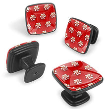Caramelle di Natale Pomelli per Porta Set di 4 Pomelli per Mobili Manopole per Cassetti Cucina Armadio Vetro
