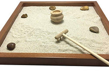 GIARDINO ZEN DA TAVOLO 25x25 2cm di legno massello NOCE lavorato artigianalmente fatto a mano - Prodotto di Qualita'
