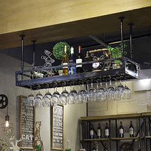 Portabottiglie Portabottiglie da vino industriale Vento retrò Portabicchieri da vino europeo Bicchiere da vino a testa in giù Portabicchieri da appendere Portabicchieri facile da installare (Dimensi
